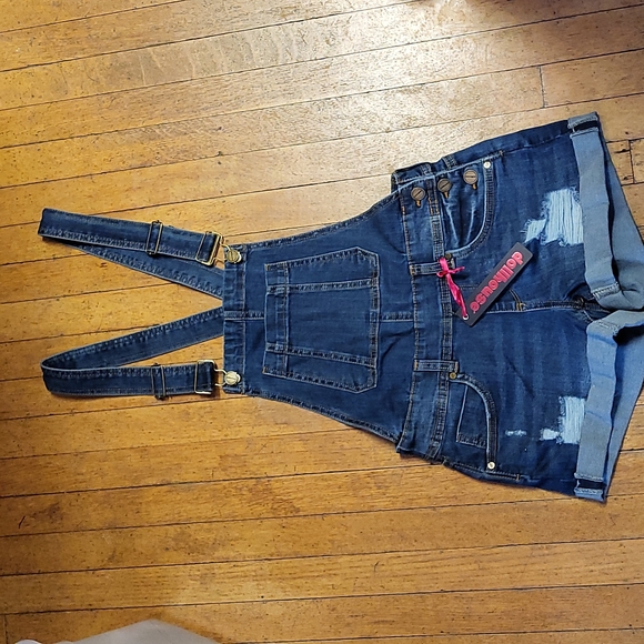 Dollhouse Plus Size Ripped Cuffed Denim Shorts - Macy's